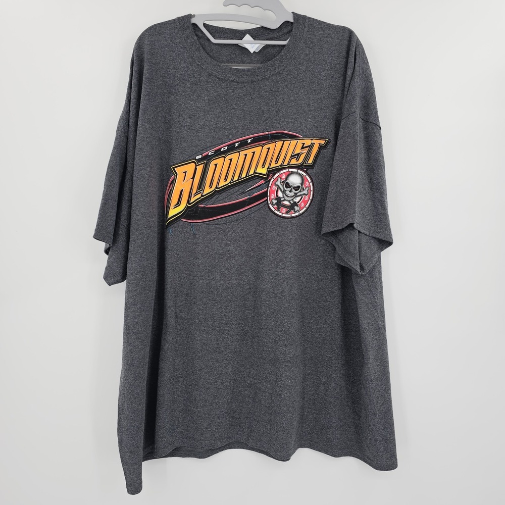 Scott Bloomquist‎ T-Shirt 3XL Evil Eye Double Graphic Gray Crew Neck - Picture 2 of 9